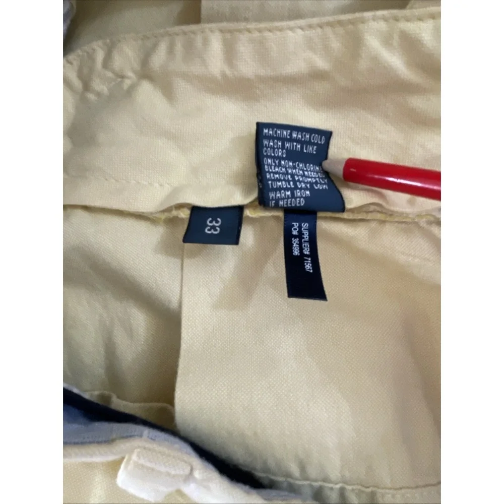 Polo Ralph Lauren Shorts 33 Butter Yellow Classic‎ Fit Chino Casual Preppy Dad
